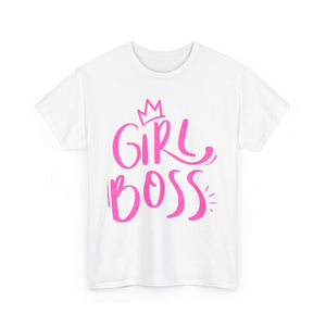 Girl Boss Unisex Heavy Cotton Tee - Empowering Women’s Statement Shirt