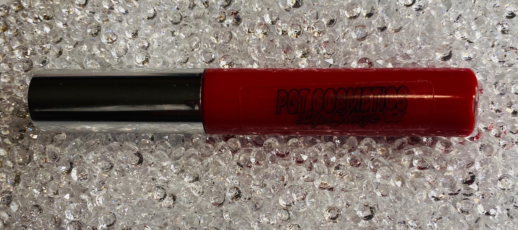 PGT 'Pretti Red' Lip Glaze Wand Tube